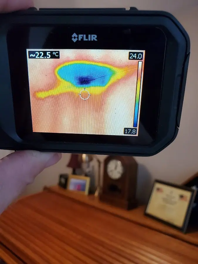 Thermal imaging inspection for water damage in Winslow